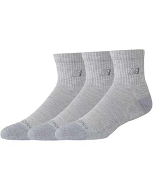 New Balance Active Premium Qtr 3 Pack - Grey