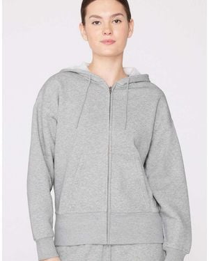 Tezenis Thick Brushed Fleece Zip-Up Hoodie - Grey