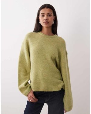 Gina Tricot Supersoft Knitted Jumper - Green