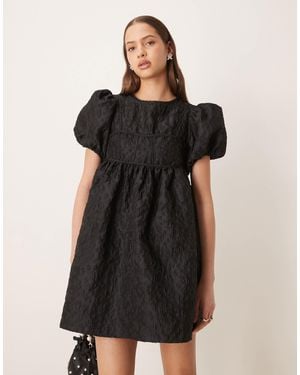 Sister Jane Dream Jacquard Mini Dress - Black