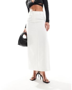 River Island Tuxedo Pencil Skirt - White