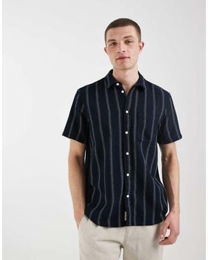 Blend 100% Cotton Regular Fit Shirt - Blue
