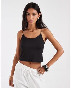JJXX Micro Strappy Top - Black