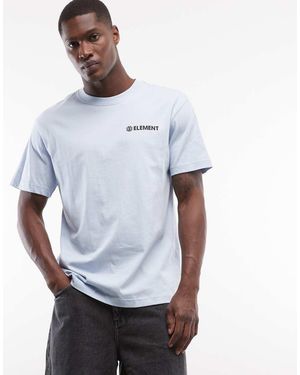Element T-Shirt Azzurra Con Grafica Piccola - Blu