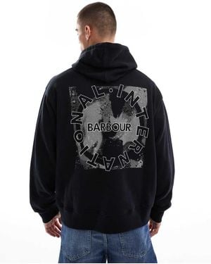 Barbour Mapped Graphic Os Hoodie - Black