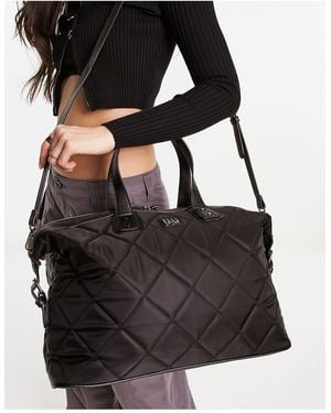 ELLE Sport Quilted Weekender Bag - Black