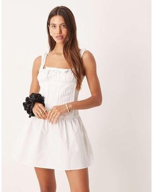 Glamorous Tailored Mini Dress - Natural