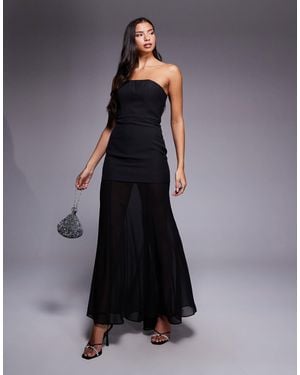 Jarlo – cora – trägerloses maxikleid - Blau