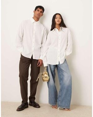 Sister Jane Double Collar Shirt - White