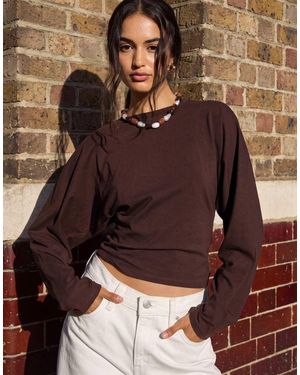 Cotton On Blair Batwing Long Sleeve Top - Black