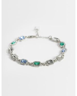 ASOS Stone Set Chain Bracelet - Metallic