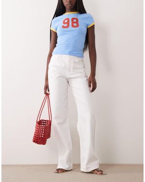 ASOS Wide Leg Dad Jeans - Blue