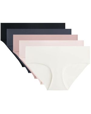 Oysho 5 Polyamide Blend Invisible Hipster Briefs - White