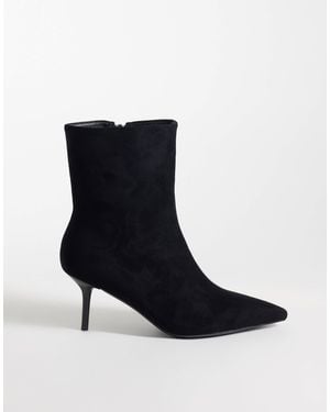 SIMMI Simmi London Wide Fit Ember Pointed Ankle Boots - Black