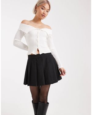 Vero Moda Pleated Mini Skirt - White