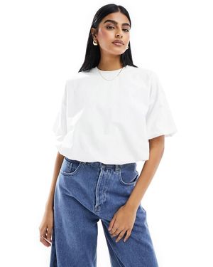 Stradivarius Balloon Tshirt - White