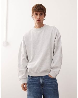 Collusion Essentials Boxy Oversized Sweatshirt - White