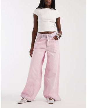 Tommy Hilfiger Charlie Mid Rise Loose Fit Jeans - Pink