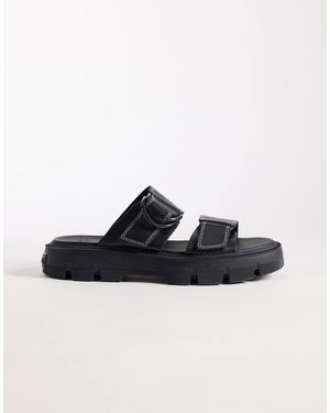 Sorel Sandalias Negras Sin Cierres Rein De -Negro