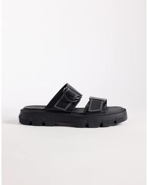 Sorel Rein Slide Sandals - Black