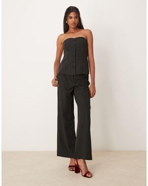 Vila Tailored Wide Leg Trouser Co-Ord - Natural