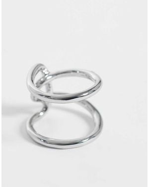 ASOS Ring With Wire Design - White