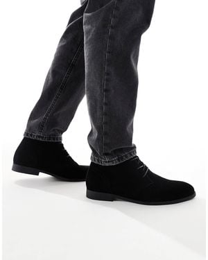 ASOS Lace Up Chukka Boots - Black