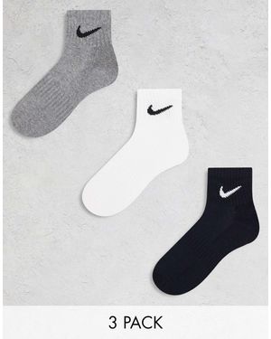 Nike Training Everyday Cushioned 3 Pack Ankle Sock - Multicolour