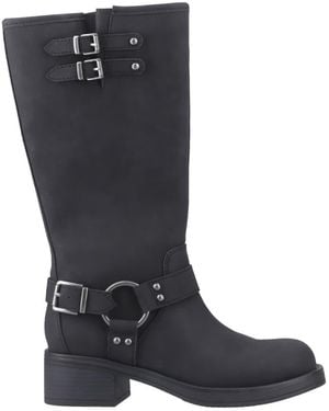 Rocket Dog Nash Tall Biker Boots - Black