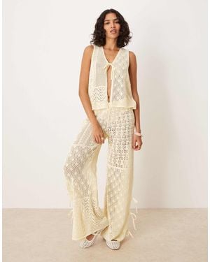 ASOS – strickhose - Natur