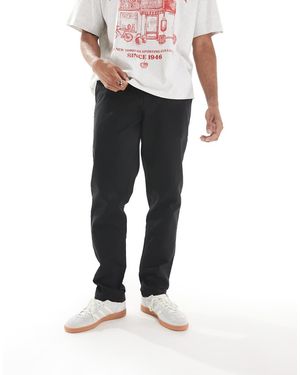 Farah Pantalones Chinos Negros De Arpillera Norwood De