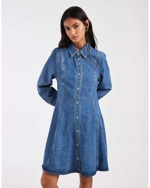 Vero Moda Vestito Corto - Blu