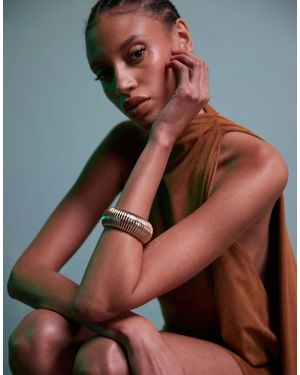 ASOS Bracciale Ampio Dorato - Metallizzato