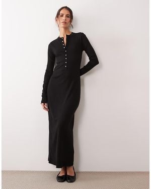Polo Ralph Lauren Rib Maxi Dress - Black