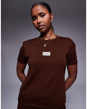 ASOS Weekend Collective Co-ord Knitted T-shirt - Brown