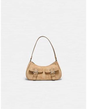 Stradivarius Shoulder Bag With Pockets - White