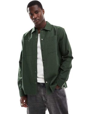 New Look Shacket Van Ripstop - Groen