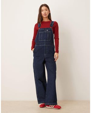 Dickies – mechaniker-latzhose aus denim - Blau