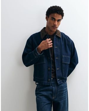 Only & Sons Barnjacke mit cordkragen - Blau