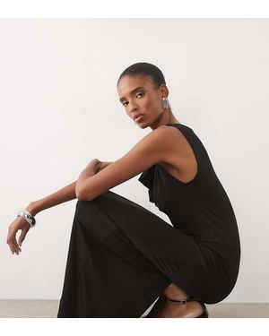 Vero Moda Vestido Largo Sin Mangas Con Detalle Retorcido En - Negro