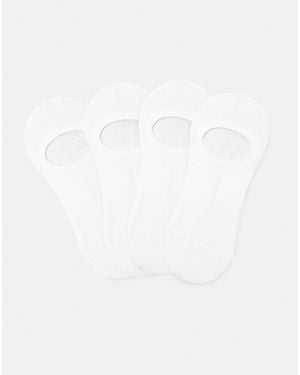 Pull&Bear – 4er-pack füßlinge - Weiß