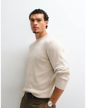 ASOS Essential Knit Lightweight Crew Neck Sweater - Natural