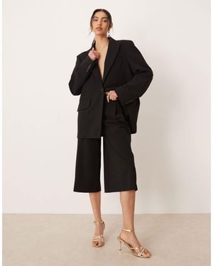 ASOS Tailored Culotte Pants Co-ord - Black