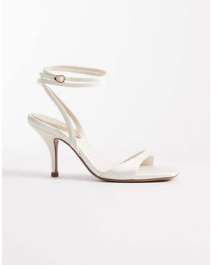 ASOS Hope Barely-there Mid-heel Stiletto Sandals - White