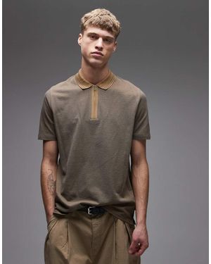 Paul Smith Short Sleeve Jacquard Polo - Grey