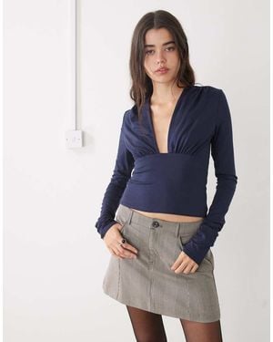 Noisy May Mini Skirt - Blue