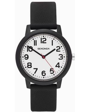 Sekonda Nova 36Mm Round Analogue Watch With Strap - Black