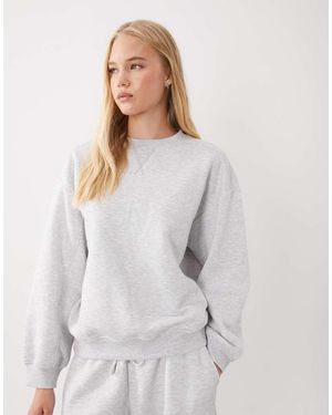 ASOS Crew Neck Sweatshirt Co Ord - White