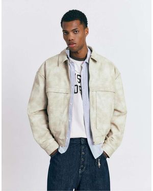 Pull&Bear Jack Van Imitatieleer - Wit