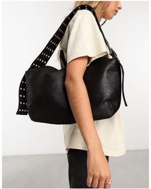 Weekday Eyelet Strap Handbag - Black